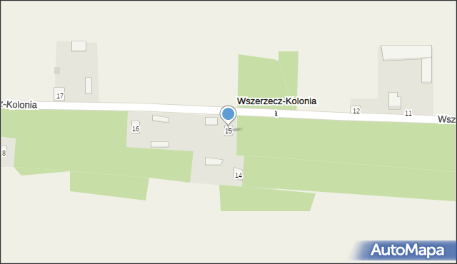 Wszerzecz-Kolonia, Wszerzecz-Kolonia, 15, mapa Wszerzecz-Kolonia