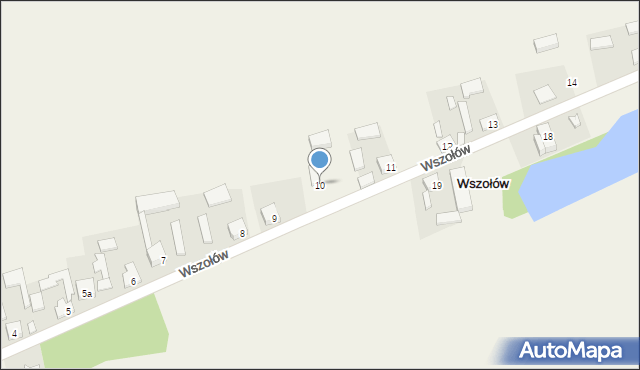 Wszołów, Wszołów, 10, mapa Wszołów