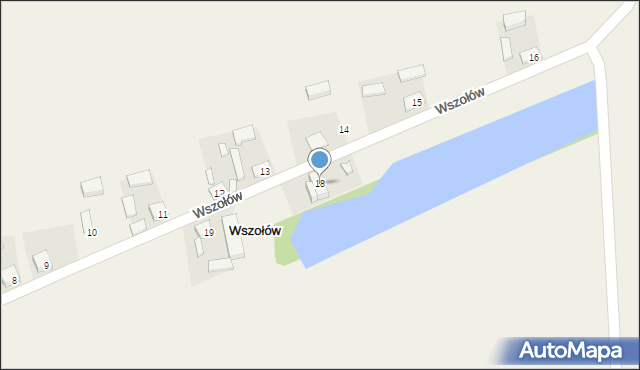 Wszołów, Wszołów, 18, mapa Wszołów