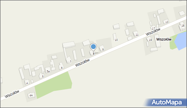 Wszołów, Wszołów, 8, mapa Wszołów