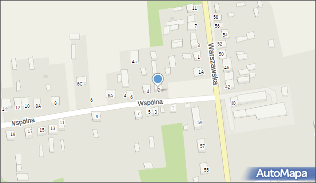 Wysokin, Wspólna, 2, mapa Wysokin