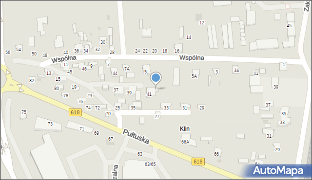 Wyszków, Wspólna, 41a, mapa Wyszków