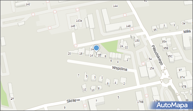 Ząbki, Wspólna, 12, mapa Ząbki