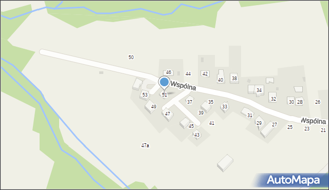 Zakliczyn, Wspólna, 51, mapa Zakliczyn