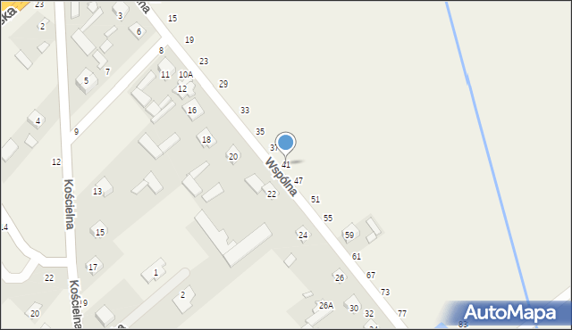 Zamienie, Wspólna, 41, mapa Zamienie