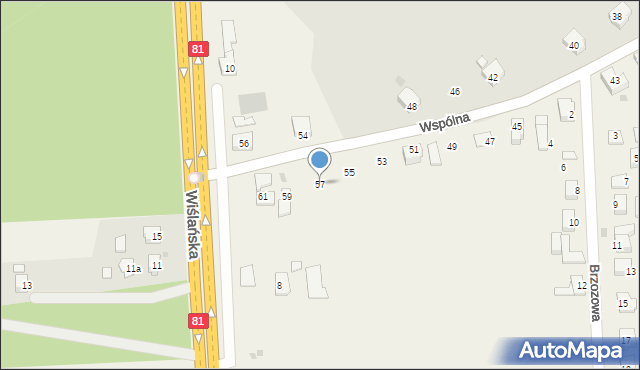 Zbytków, Wspólna, 57, mapa Zbytków