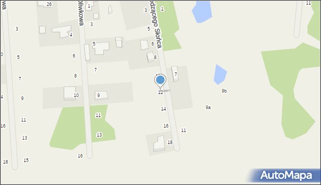 Żelechów, Wschodzącego Słońca, 12, mapa Żelechów