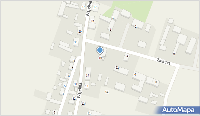 Zelgniewo, Wspólna, 15, mapa Zelgniewo