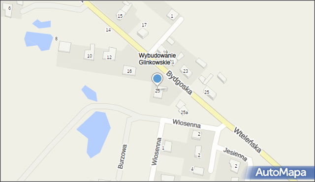 Tryszczyn, Wteleńska, 25, mapa Tryszczyn