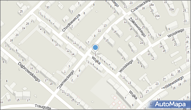 Gliwice, Wujka Jakuba, ks., 1, mapa Gliwic