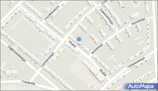 Gliwice, Wujka Jakuba, ks., 5, mapa Gliwic