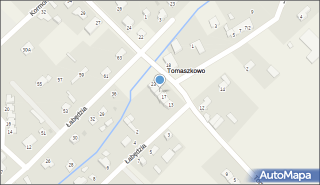 Tomaszkowo, Wulpińska, 19, mapa Tomaszkowo