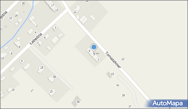 Tomaszkowo, Wulpińska, 5, mapa Tomaszkowo
