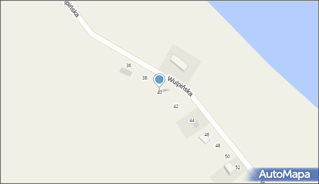 Unieszewo, Wulpińska, 40, mapa Unieszewo