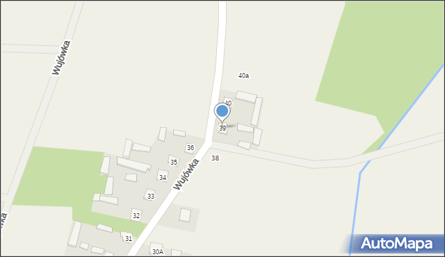 Wujówka, Wujówka, 39, mapa Wujówka