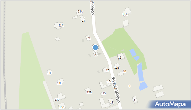 Aleksandrów Kujawski, Wyspiańskiego Stanisława, 19, mapa Aleksandrów Kujawski