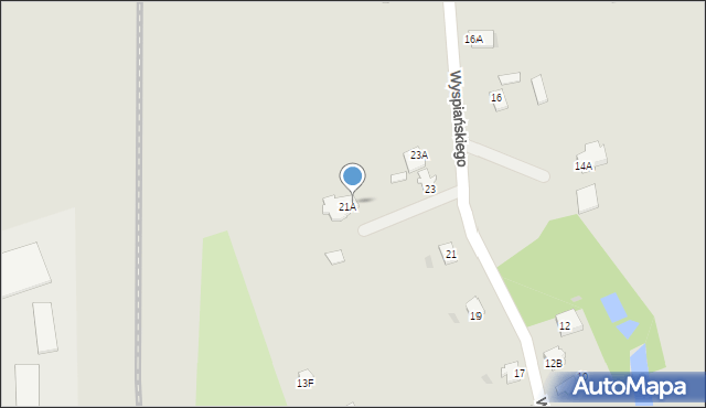 Aleksandrów Kujawski, Wyspiańskiego Stanisława, 23B, mapa Aleksandrów Kujawski