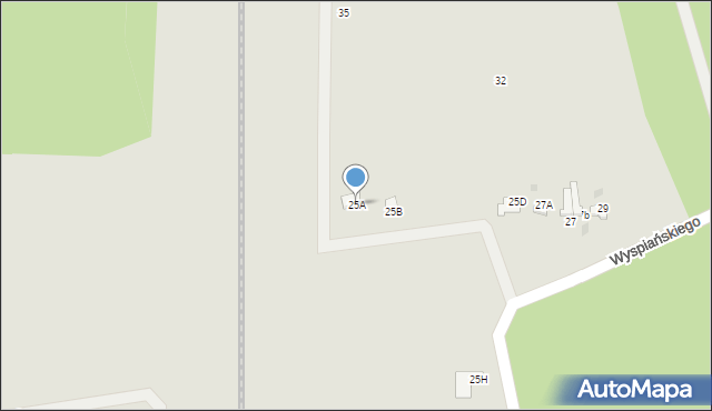 Aleksandrów Kujawski, Wyspiańskiego Stanisława, 25A, mapa Aleksandrów Kujawski