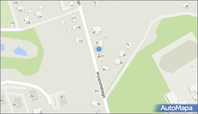 Aleksandrów Kujawski, Wyspiańskiego Stanisława, 4b, mapa Aleksandrów Kujawski