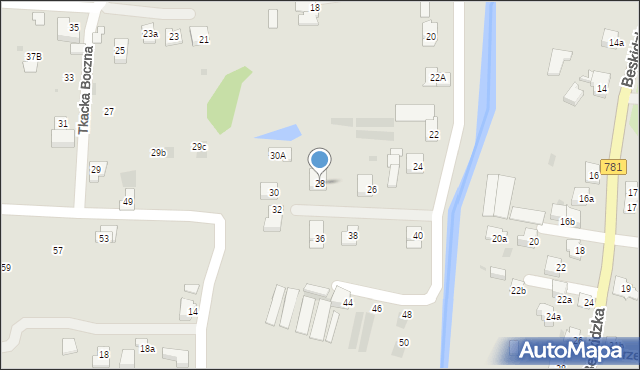 Andrychów, Wyszyńskiego Stefana, ks. prym. kard., 28, mapa Andrychów