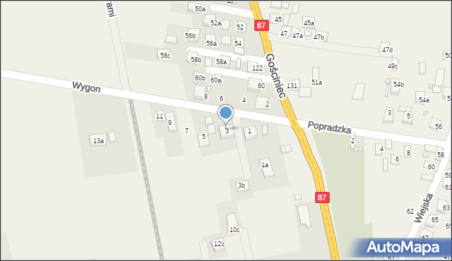 Barcice, Wygon, 3, mapa Barcice