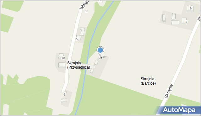 Barcice, Wyrąb, 7a, mapa Barcice