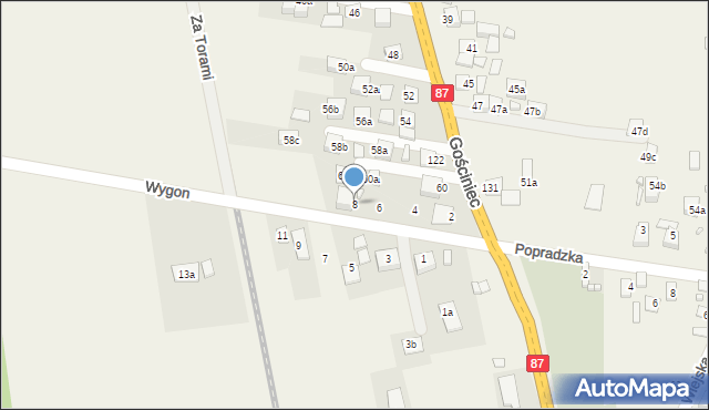 Barcice Dolne, Wygon, 8, mapa Barcice Dolne