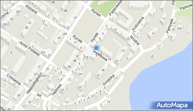 Barlinek, Wylotowa, 4, mapa Barlinek