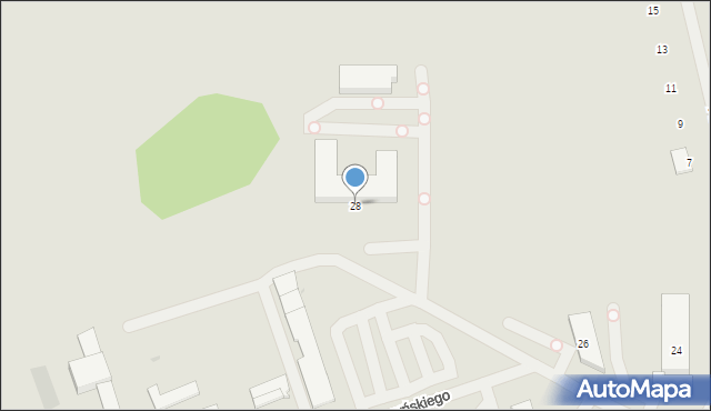 Bartoszyce, Wyszyńskiego Stefana, ks. kard., 28, mapa Bartoszyce