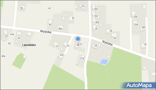 Bełk, Wysoka, 29, mapa Bełk