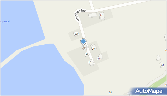 Bestwina, Wydrzyniec, 12, mapa Bestwina