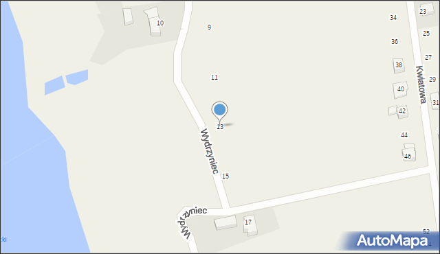 Bestwina, Wydrzyniec, 13, mapa Bestwina