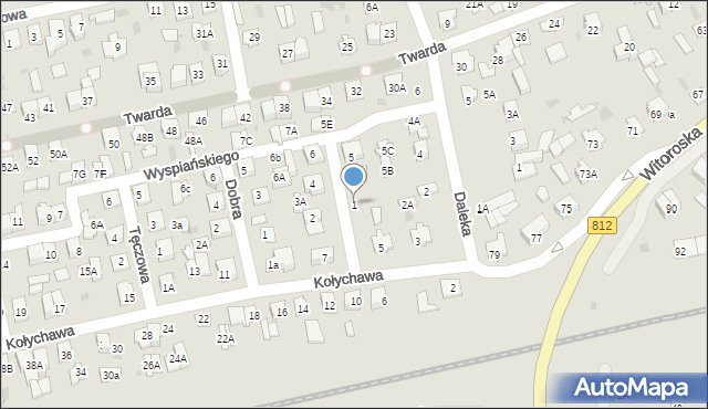 Biała Podlaska, Wyspiańskiego Stanisława, 1, mapa Białej Podlaskiej