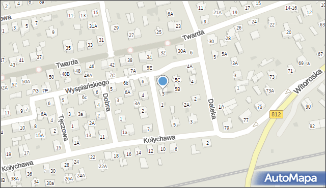 Biała Podlaska, Wyspiańskiego Stanisława, 3, mapa Białej Podlaskiej