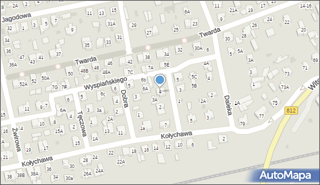 Biała Podlaska, Wyspiańskiego Stanisława, 4, mapa Białej Podlaskiej