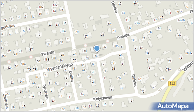 Biała Podlaska, Wyspiańskiego Stanisława, 5E, mapa Białej Podlaskiej