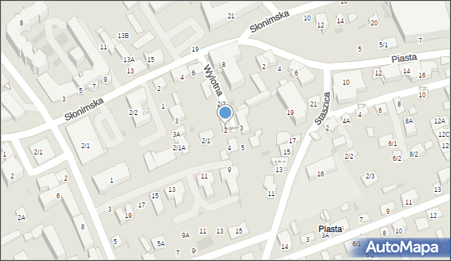 Białystok, Wylotna, 2, mapa Białegostoku