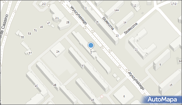 Białystok, Wyszyńskiego Stefana, ks. kard., 2, mapa Białegostoku