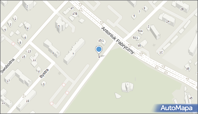 Białystok, Wysoki Stoczek, 4, mapa Białegostoku