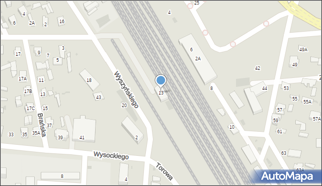 Bielsk Podlaski, Wyszyńskiego Stefana, ks. kard., 13, mapa Bielsk Podlaski