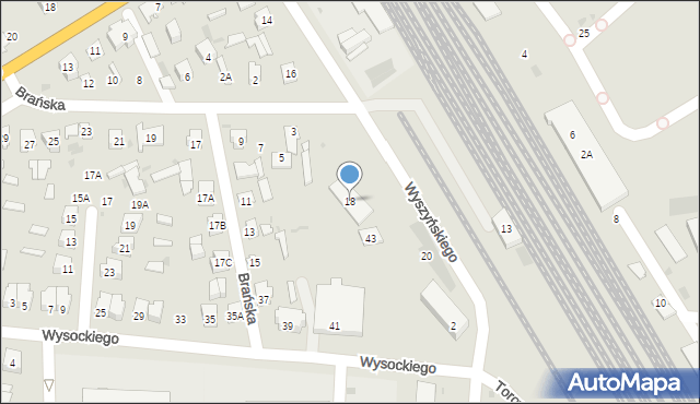 Bielsk Podlaski, Wyszyńskiego Stefana, ks. kard., 18, mapa Bielsk Podlaski