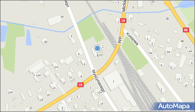 Bielsk Podlaski, Wyszyńskiego Stefana, ks. kard., 9, mapa Bielsk Podlaski