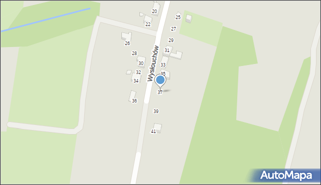 Bielsko-Biała, Wysłouchów Marii i Bolesława, 37, mapa Bielsko-Białej