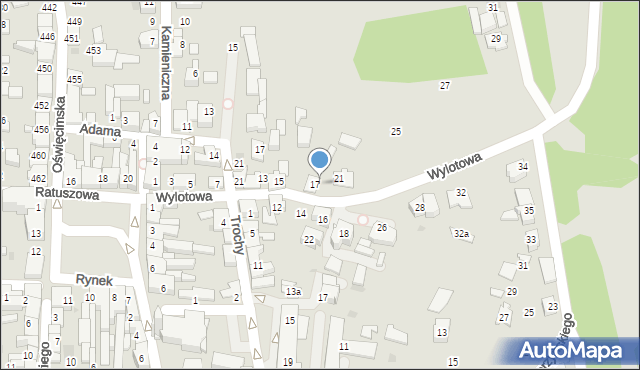 Bieruń, Wylotowa, 19, mapa Bieruń