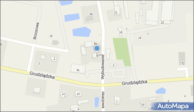 Biskupiec, Wybudowanie, 9, mapa Biskupiec