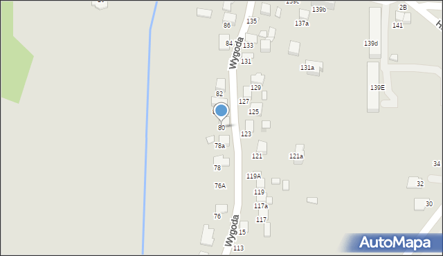 Bochnia, Wygoda, 80, mapa Bochni