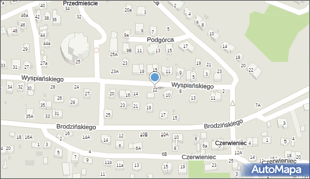 Bochnia, Wyspiańskiego Stanisława, 12, mapa Bochni