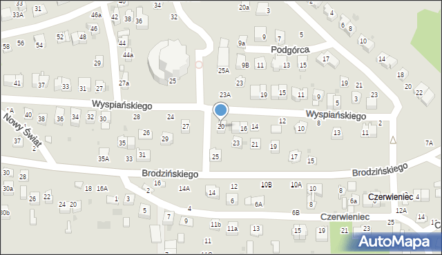 Bochnia, Wyspiańskiego Stanisława, 20, mapa Bochni