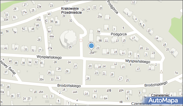 Bochnia, Wyspiańskiego Stanisława, 23A, mapa Bochni
