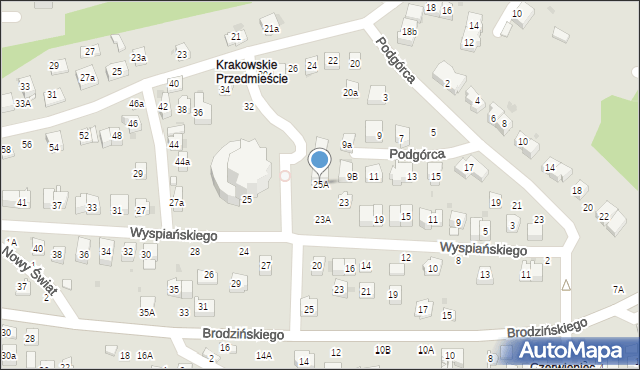 Bochnia, Wyspiańskiego Stanisława, 25A, mapa Bochni